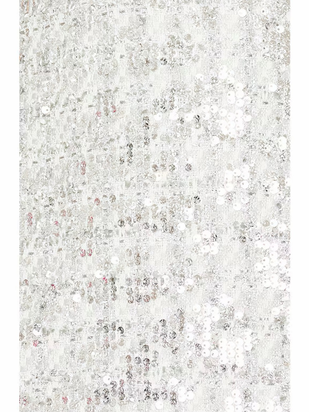 Amanda Uprichard Silver Sequin High-Neck Mini Dress - Picture 4 of 7
